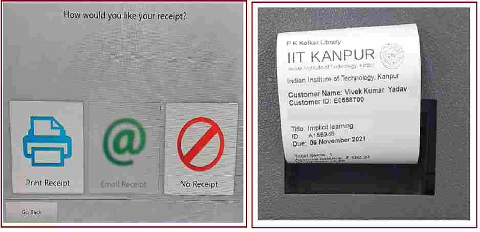 Receipt options